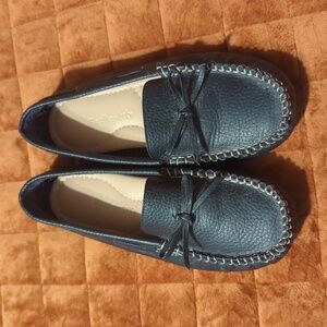 Elephantito Loafer Apache Driver Navy Blue Unisex Kids Moccasin Sz 2